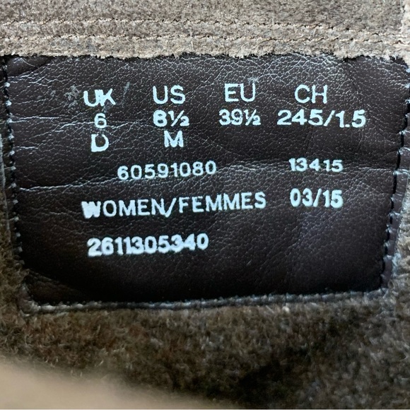 Clarks~NWT~Women’s “Volara Sky” Dark Brown Fold-Over Leather Moto‎ Boot~Sz 8.5 - Picture 11 of 13